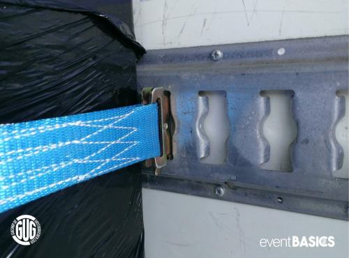 Preview: Zurrgurt für Kombiankerschiene 45x4000 mm eventBASICS